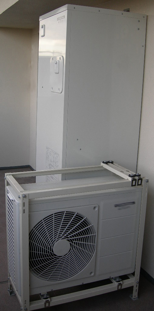 Technische Einheit einer Wärmepumpenanlage